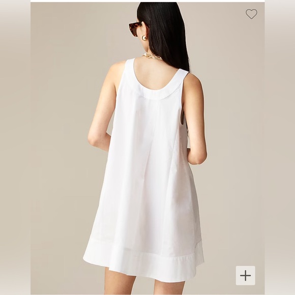 NWT J.CREW Size L Women’s Black Scoopneck shift dress in cotton poplin - - Picture 12 of 13